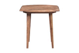Porter Designs Fusion Solid Sheesham Wood Modern End Table Natural 05-117-07-6741N