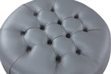 Mona Grey Ottoman