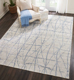 Nourison Ellora ELL02 Tribal Handmade Knotted Indoor only Area Rug Sky 9'9" x 13'9" 99446384867