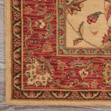 Nourison Living Treasures LI04 Persian Machine Made Loomed Indoor only Area Rug Ivory/Red 5'6" x 8'3" 99446672629