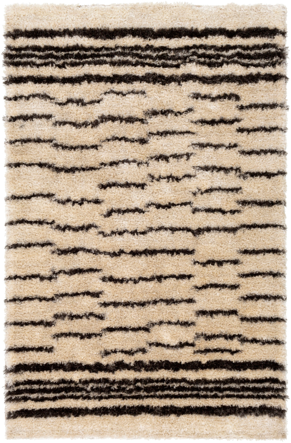 Gibraltar GIB-2300 Modern Polyester Rug GIB2300-81012 Charcoal, Cream 100% Polyester 8'10" x 12'