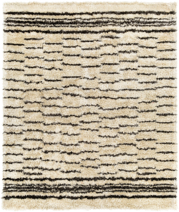 Gibraltar GIB-2300 Modern Polyester Rug GIB2300-810 Charcoal, Cream 100% Polyester 8' x 10'
