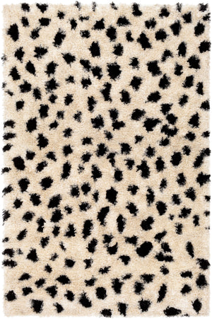 Gibraltar GIB-2304 Modern Polyester Rug GIB2304-81012 Cream, Black 100% Polyester 8'10" x 12'