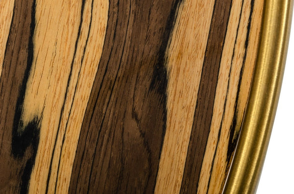 VIG Furniture Modrest Gilcrest - Glam Brown and Gold Marble Coffee Table VGODLZ-199C