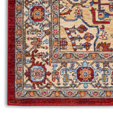 Nourison Majestic MST05 Persian Machine Made Loom-woven Indoor only Area Rug Red 7'9" x 9'9" 99446713247