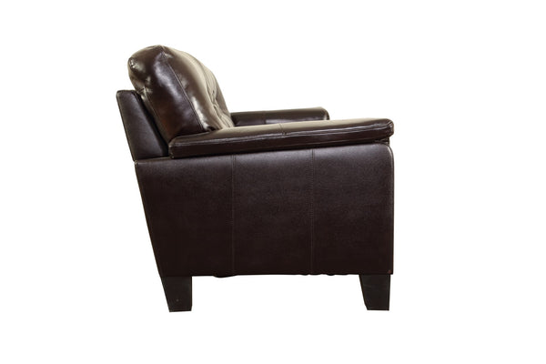 Porter Designs Alto Top Quality Leather Transitional Sofa Brown 02-189C-01-3618