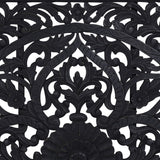 Porter Designs Bali Solid Hand Carved Wood Queen Vintage Bed Black 04-196-14-CBDB-KIT