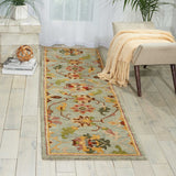 Nourison Tahoe TA13 Handmade Knotted Indoor Area Rug Seaglass 2'3" x 8' 99446180186