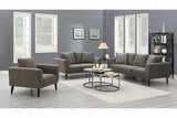 Porter Designs Percy Soft Microfiber Contemporary Sofa Gray 01-33C-01-5310