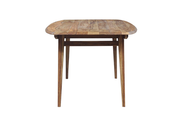 Porter Designs Fusion Solid Sheesham Wood Modern Dining Table Natural 07-117-01-6730
