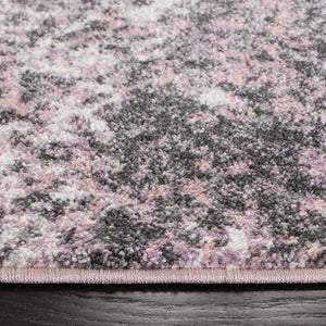 Glacier 124 Contemporary Power Loomed 100% Polypropylene Rug Pink / Grey