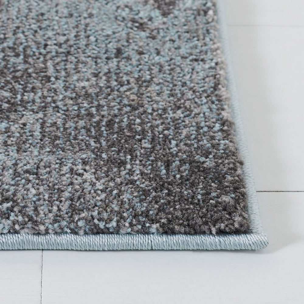 Glacier 125 Contemporary Power Loomed 100% Polypropylene Rug Blue / Pink