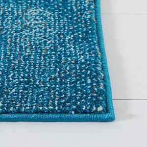 Glacier 125 Contemporary Power Loomed 100% Polypropylene Rug Blue / Gold