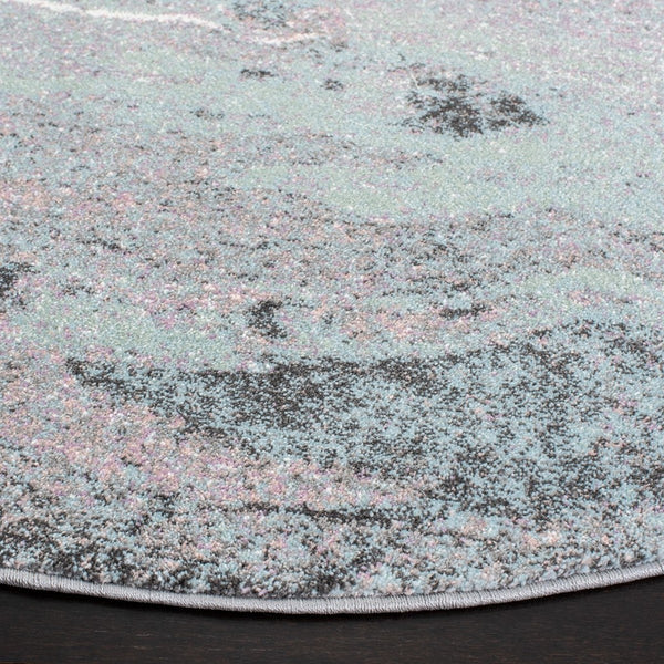 Glacier 126 Contemporary Power Loomed 100% Polypropylene Rug Pink / Blue