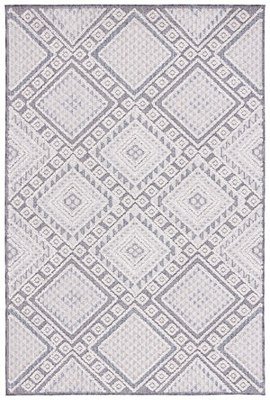 Global 800 Global 813 Indoor/Outdoor Power Loomed Polypropylene Pile Rug Grey / Ivory