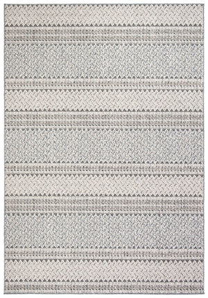 Global 800 Global 875 Indoor/Outdoor Power Loomed Polypropylene Pile Rug Grey / Ivory