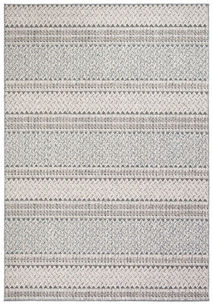 Global 800 Global 875 Indoor/Outdoor Power Loomed Polypropylene Pile Rug Grey / Ivory