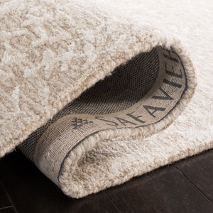 Glamour 117  Hand Tufted 25% Wool & 75% Viscose Rug Beige / Ivory