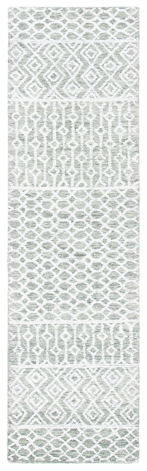 Glm305 Hand Tufted 60% Wool, 20% Viscose, 20% Cotton Contemporary Rug Green / Ivory 60% Wool, 20% Viscose, 20% Cotton GLM305Y-9