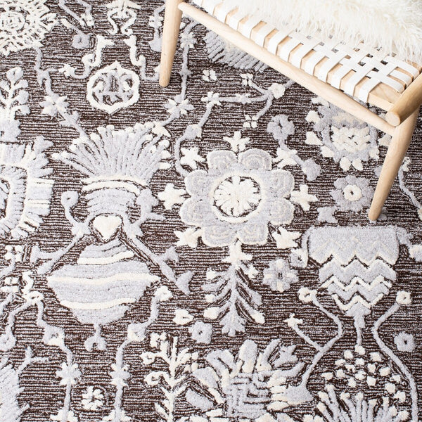 Safavieh Glamour 569 Hand Tufted 40% Viscose, 40% Pet yarn, 20% Wool Rug GLM569T-9