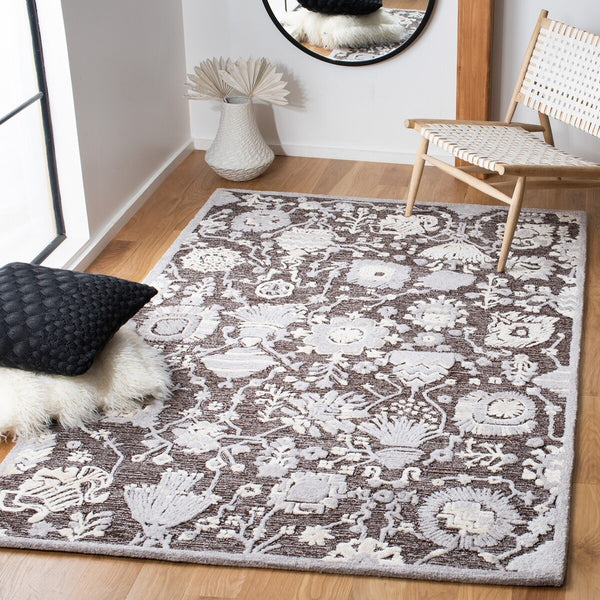 Safavieh Glamour 569 Hand Tufted 40% Viscose, 40% Pet yarn, 20% Wool Rug GLM569T-9