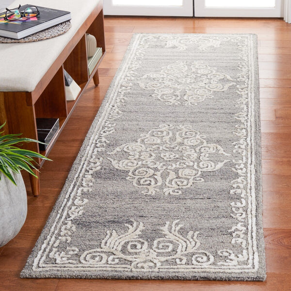 Safavieh Glamour 604 Modern Hand Tufted Rug Grey / Ivory GLM604F-8