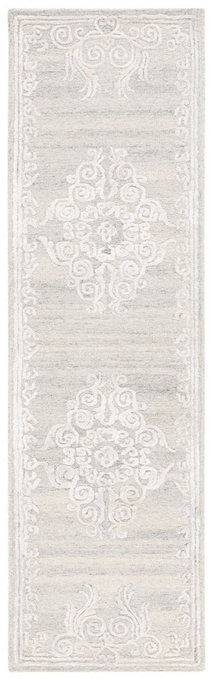 Safavieh Glamour 604 Antique Hand Tufted Rug Silver / Ivory GLM604G-8