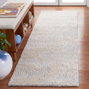 Safavieh Glamour 605 Modern Hand Tufted Rug Blue / Ivory GLM605M-8