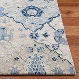 Glamour 622  Hand Tufted 100% Wool (Blended New Zealand Wool) Rug Beige / Blue