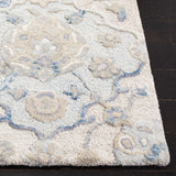 Glamour 622  Hand Tufted 100% Wool (Blended New Zealand Wool) Rug Grey / Blue
