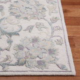 Glamour 624  Hand Tufted 100% Wool (Blended New Zealand Wool) Rug Ivory / Grey