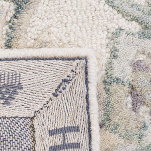 Glamour 624  Hand Tufted 100% Wool (Blended New Zealand Wool) Rug Ivory / Grey