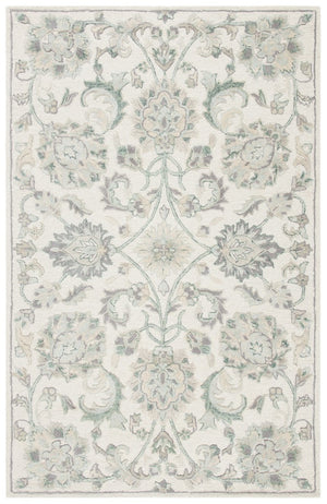 Glamour 624  Hand Tufted 100% Wool (Blended New Zealand Wool) Rug Ivory / Grey