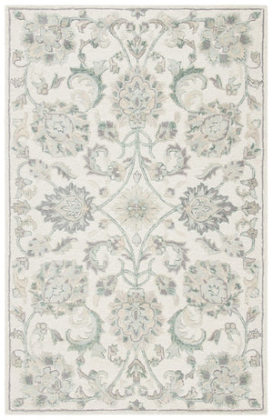 Glamour 624  Hand Tufted 100% Wool (Blended New Zealand Wool) Rug Ivory / Grey
