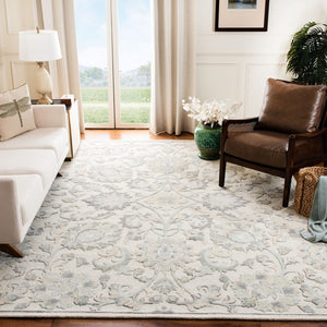 Glamour 624  Hand Tufted 100% Wool (Blended New Zealand Wool) Rug Ivory / Grey