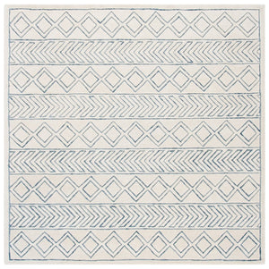 Glamour 633  Hand Tufted 100% New Zealand Wool Pile Rug Ivory / Blue