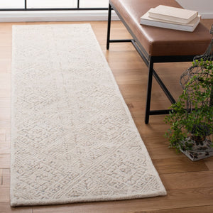 Glamour 660  Hand Tufted 100% Wool Pile Rug Ivory / Beige