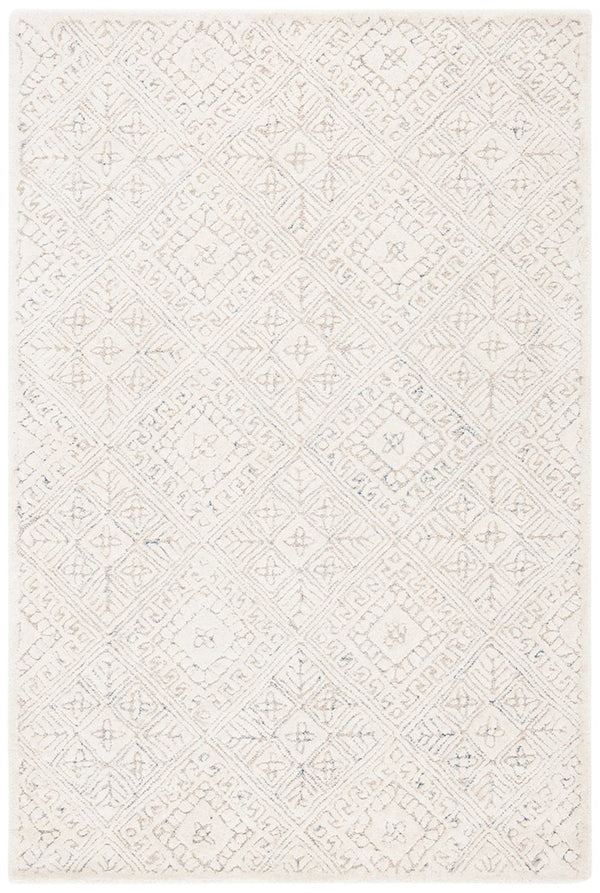 Glamour 660  Hand Tufted 100% Wool Pile Rug Ivory / Beige