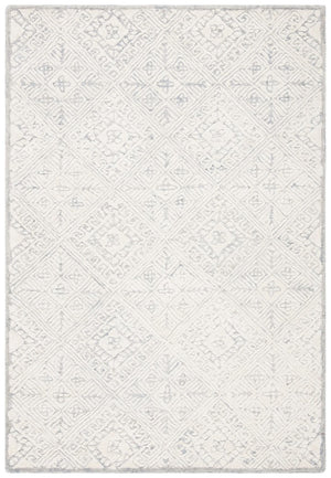 Glamour 660  Hand Tufted 100% Wool Pile Rug Grey / Ivory