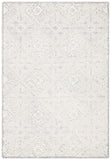 Glamour 660  Hand Tufted 100% Wool Pile Rug Grey / Ivory