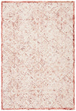 Glamour 660  Hand Tufted 100% Wool Pile Rug Pink / Ivory