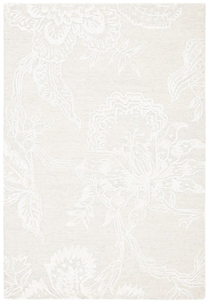 Glamour 661  Hand Tufted 60% Wool, 40% Viscose Rug Light Blue / Ivory