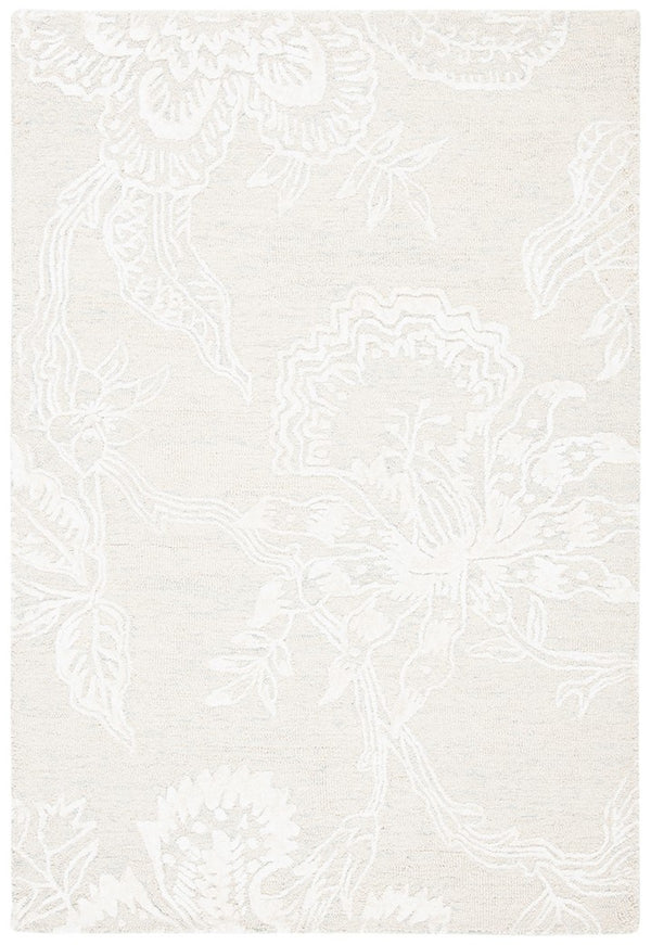 Glamour 661  Hand Tufted 60% Wool, 40% Viscose Rug Light Blue / Ivory