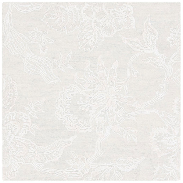 Glamour 661  Hand Tufted 60% Wool, 40% Viscose Rug Light Blue / Ivory