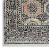 Nourison Starry Nights STN09 Persian Machine Made Loom-woven Indoor Area Rug Grey/Navy 8'6" x 11'6" 99446797247