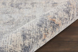 Nourison Rustic Textures RUS01 Painterly Machine Made Power-loomed Indoor Area Rug Grey/Beige 7'10" x 10'6" 99446461896