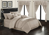 Mykonos Taupe Queen 20pc Comforter Set