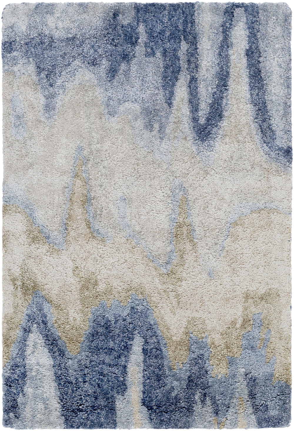 Gemini GMN-4021 Modern Viscose Rug GMN4021-913 Beige, Denim, Navy, Light Gray, Ivory 100% Viscose 9' x 13'