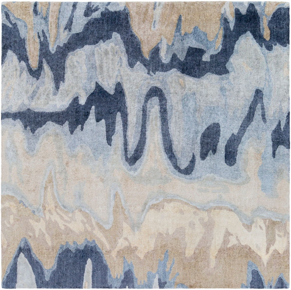 Gemini GMN-4021 Modern Viscose Rug GMN4021-913 Beige, Denim, Navy, Light Gray, Ivory 100% Viscose 9' x 13'