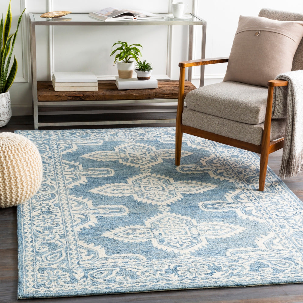 Granada GND-2300 Global Wool Rug GND2300-99139 Pale Blue, Beige, Sky Blue 100% Wool 9'9" x 13'9"